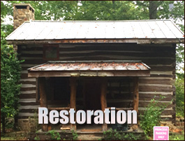 Historic Log Cabin Restoration  Manquin, Virginia